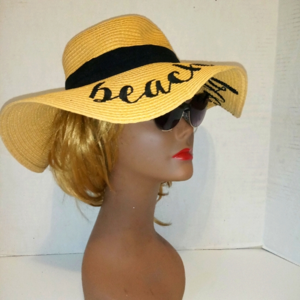 Beach Please Embroidered Floppy Hat Beach Pool Sun Hat C C Boutique